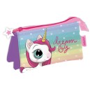 Unicorn Big Dream 3-compartment Pen Case 21 cm