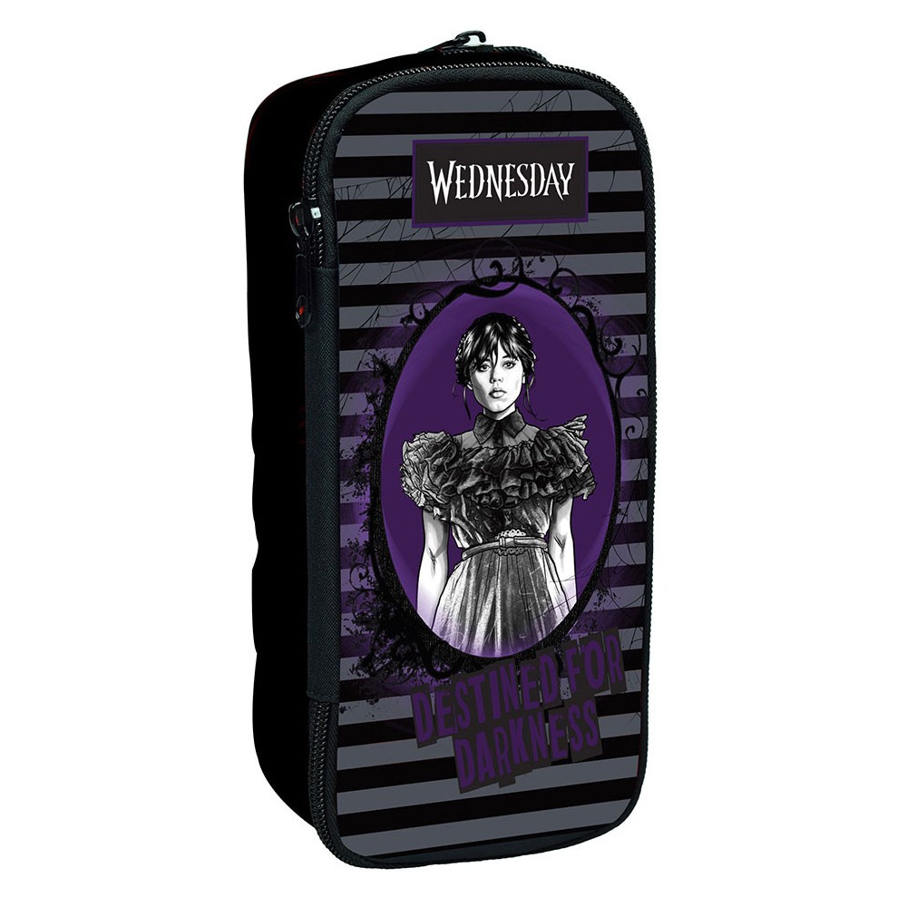 Wednesday Destined 2-compartment pencil case 26 cm