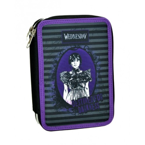 Wednesday Destined pencil case filled 2 tiers