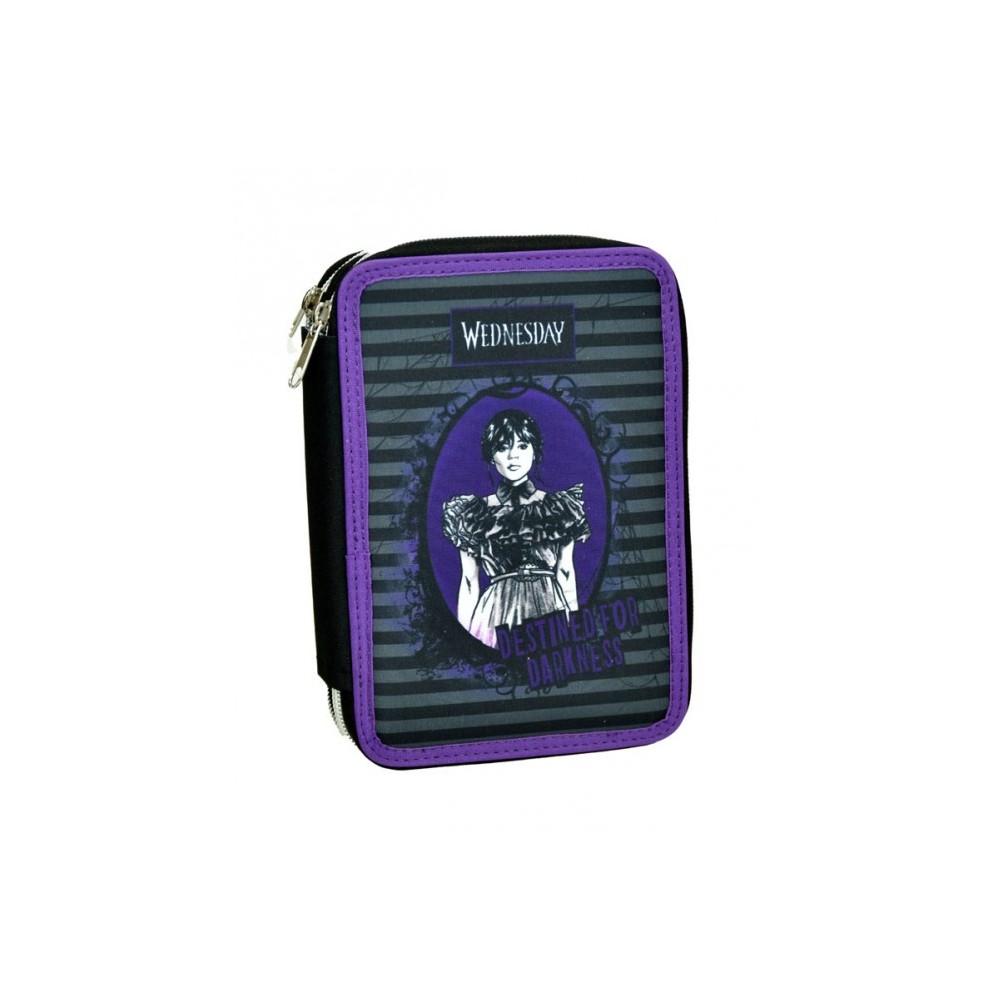 Wednesday Destined pencil case filled 2 tiers