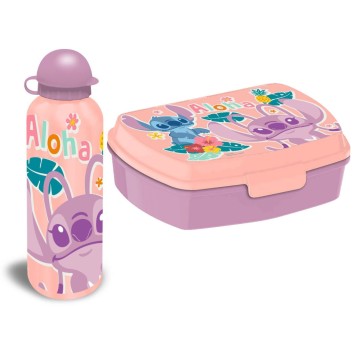 Disney Lilo and Stitch sandwich box + aluminum bottle set
