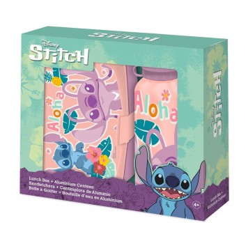 Disney Lilo and Stitch sandwich box + aluminum bottle set