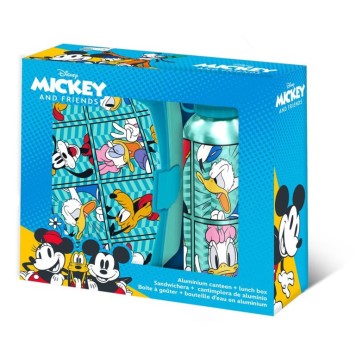 Disney Mickey  Friends sandwich box + aluminum bottle set