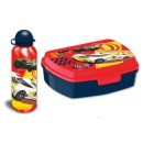 Hot Wheels sandwich box + aluminum bottle set