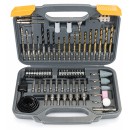 Zestaw bitów, nasadek, ściernic, wierteł do betonu, drewna i metalu 72 elementy PM-ZWB-72SU