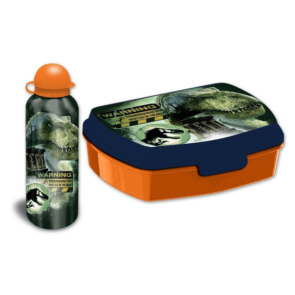 Jurassic World Dominion sandwich box + aluminum bottle set