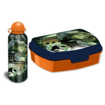 Jurassic World Dominion sandwich box + aluminum bottle set