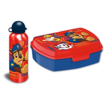 Paw Patrol Action Sandwich Box + Aluminum Bottle Set