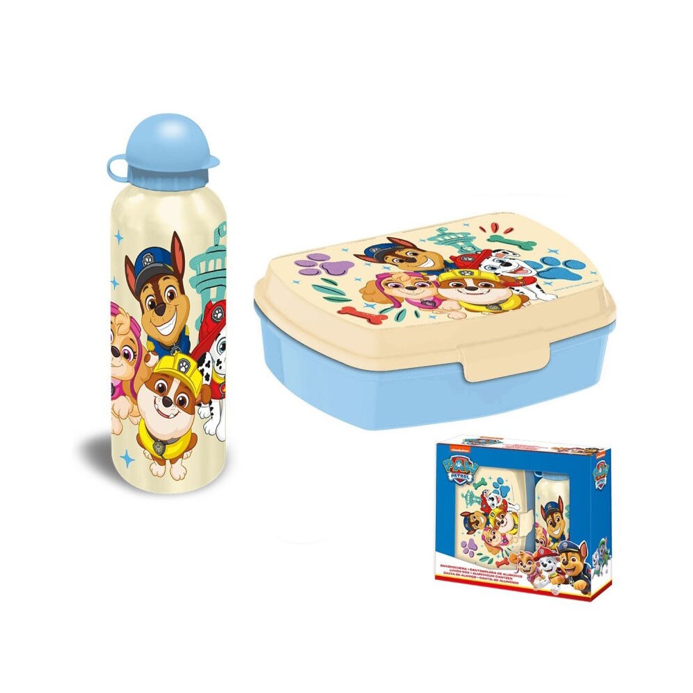 Paw Patrol Future Leader sandwich box + aluminum bottle set