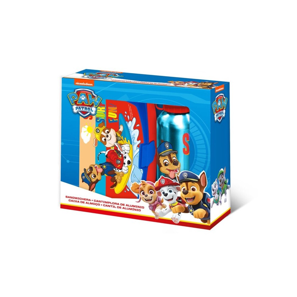 Paw Patrol Surf sandwich box + aluminum bottle set