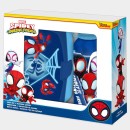 Spiderman Blue Web sandwich box + aluminum bottle set
