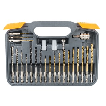 Zestaw bitów, nasadek, ściernic, wierteł do betonu, drewna i metalu 72 elementy PM-ZWB-72SU