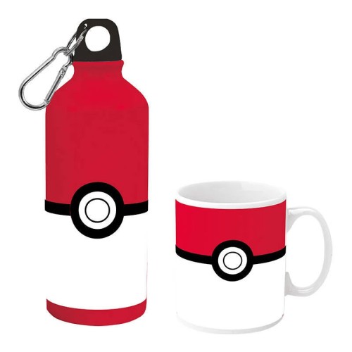 Pokémon Pokeball porcelain mug and aluminum bottle set in gift box