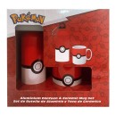 Pokémon Pokeball porcelain mug and aluminum bottle set in gift box