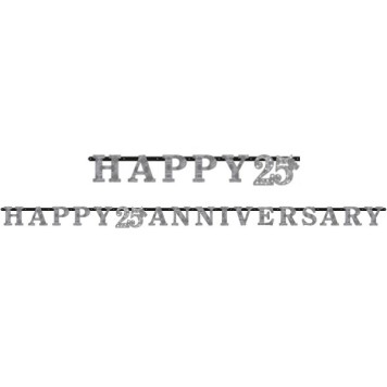Wedding 25th Anniversary, Wedding Anniversary Banner 300 cm