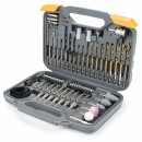 Zestaw bitów, nasadek, ściernic, wierteł do betonu, drewna i metalu 72 elementy PM-ZWB-72SU