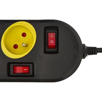 Przedłużacz 1,5m 5gniazd CZARNY KD4000-CZ