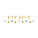 Baby Boy Hello World inscription 176.8 cm 2 pcs