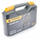 Zestaw bitów, nasadek, ściernic, wierteł do betonu, drewna i metalu 72 elementy PM-ZWB-72SU