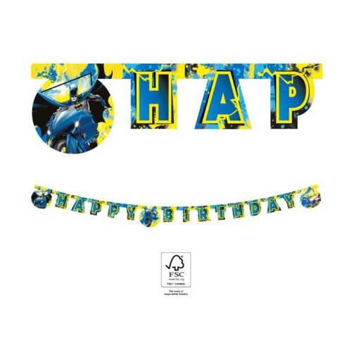 Batman Rogue Rage Happy Birthday Sign FSC 2 m