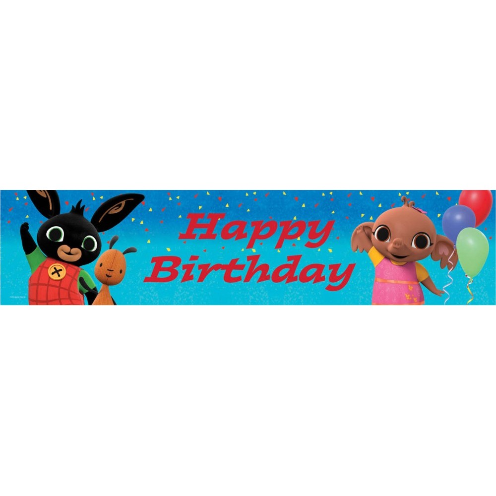 Bing Red Holographic Happy Birthday Sign 270 cm