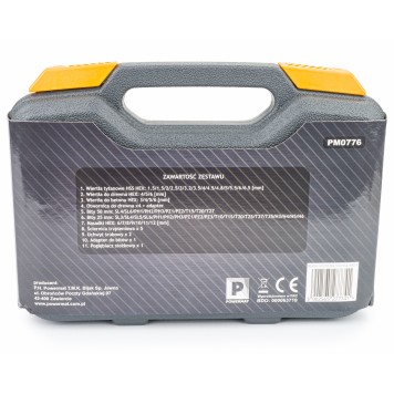 Zestaw bitów, nasadek, ściernic, wierteł do betonu, drewna i metalu 72 elementy PM-ZWB-72SU