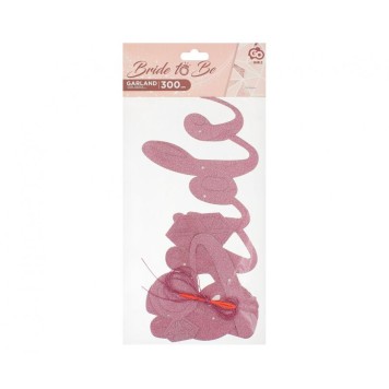 Hen Party Bride To Be pink paper banner 3 m