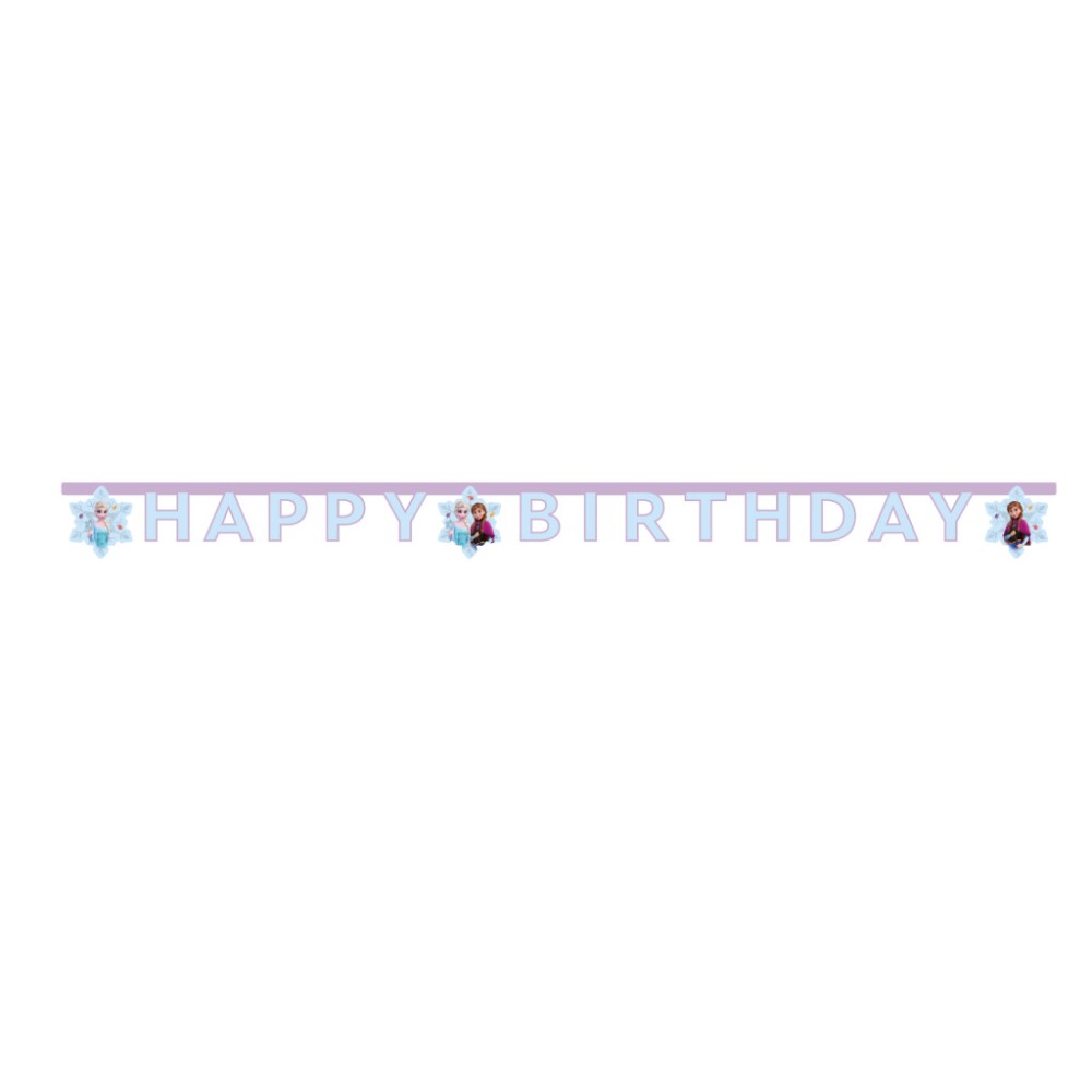Disney Frozen Idyllic Wonder Happy Birthday banner FSC 2 m
