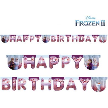Disney Frozen Leaf Happy Birthday sign 200 cm