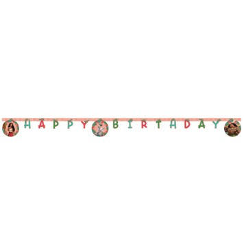 Disney Vaiana Sailing Spirit Happy Birthday Sign FSC 2 m