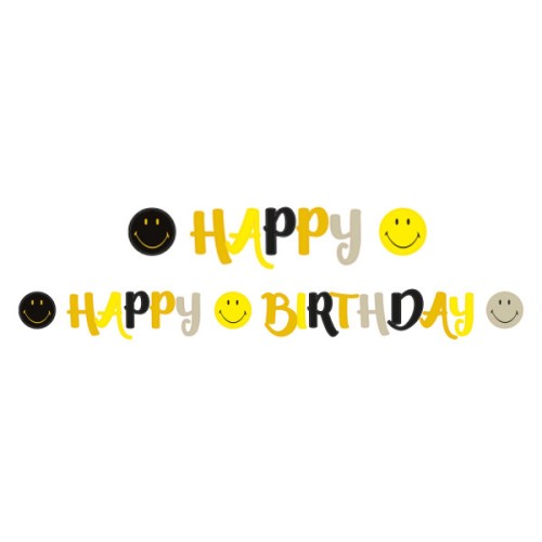 Emoji  Smiley Originals Happy Birthday sign 180 cm