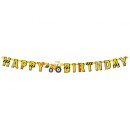 Construction Building Blocks Happy Birthday Banner 220 cm