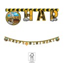 Construction Grabber Happy Birthday sign FSC 2 m
