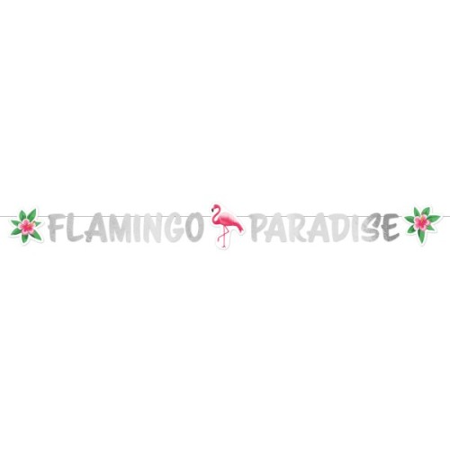 Flamingo Flamingo Paradise paper sign 135 cm