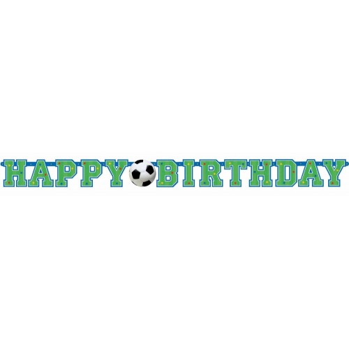 Football Happy Birthday sign 135 cm