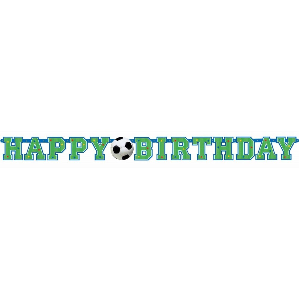 Football Happy Birthday sign 135 cm
