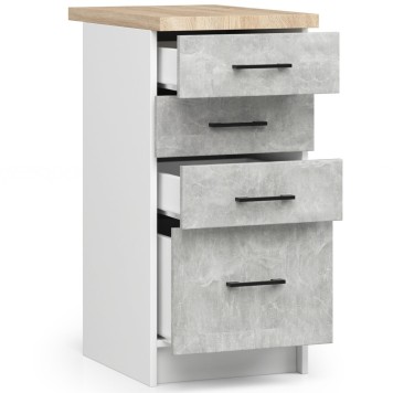 Szafka OLIWIA S40 SZ4 + BLAT BIAŁA / BETON
