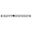 Football Kick It Happy Birthday paper sign 180 cm