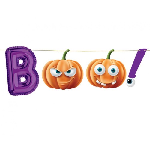 Halloween Boo paper sign 150 cm