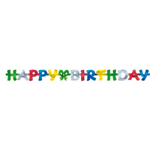 Colour Happy Birthday sign 140 cm