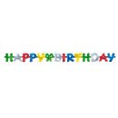 Colour Happy Birthday sign 140 cm