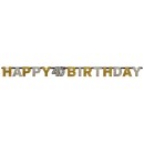 Happy Birthday Happy Birthday Gold 40 holographic banner 213 cm