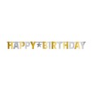 Happy Birthday Happy Birthday Silver, Gold Giant Sign 320 cm