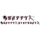 Miraculous Ladybug City Happy Birthday sign 200 cm