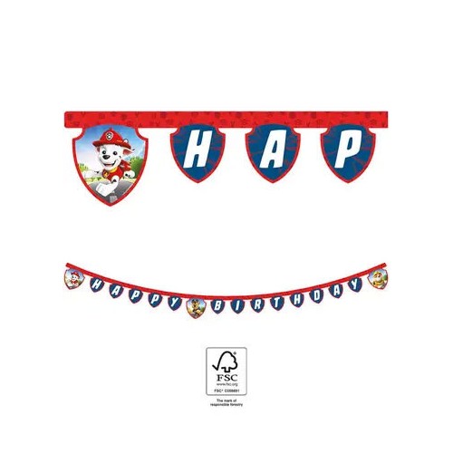 Paw Patrol Rescue Heroes Happy Birthday Sign FSC 2 m
