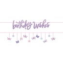 Butterfly Flutter 2-piece glitter sign 365 cm