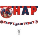 Spiderman Crime Fighter Happy Birthday Banner FSC 2 m