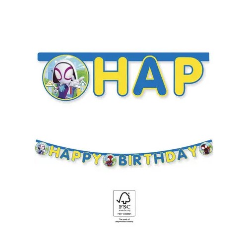 Spiderman Spidey  Happy Birthday Sign FSC 2 m