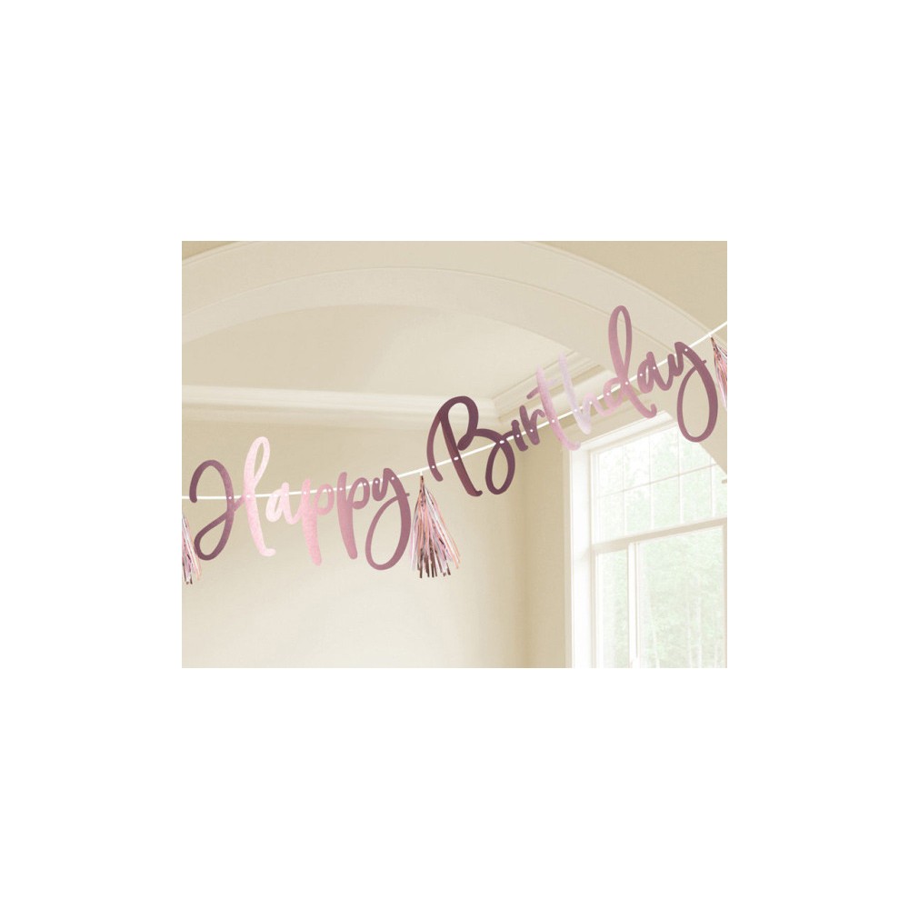 Happy Birthday Rose Gold Happy Birthday Sign 274 cm