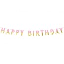 Happy Birthday Pink Gold Pink Happy Birthday paper banner 160 cm